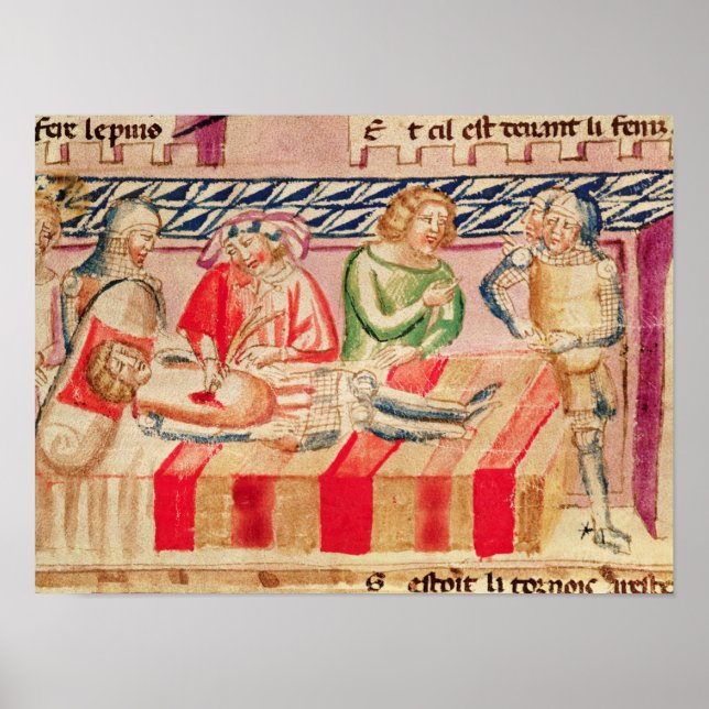 Operation på en sårad soldat poster (Framsidan)