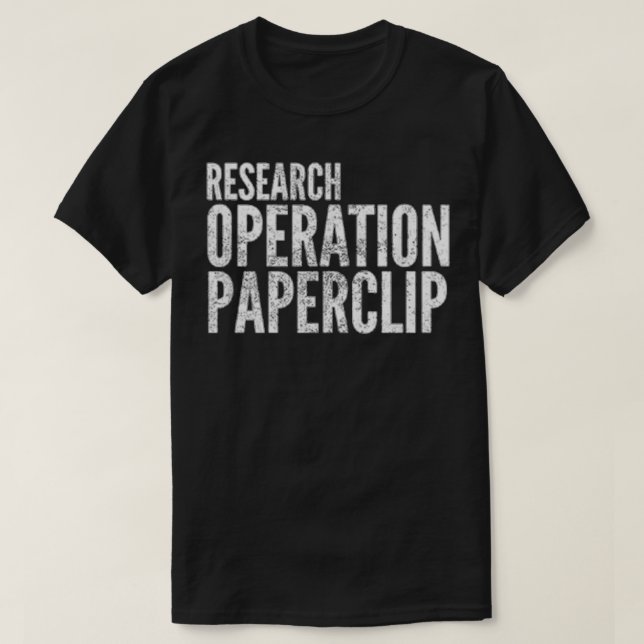 Operation Paperclip T Shirt (Design framsida)