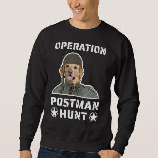 Operation Post Man Hunt Soldier Gold Retriever D Lång Ärmad Tröja