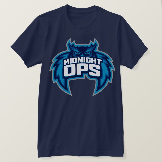 Operation: Recall Midnight Ops logotyp blue t-shir T Shirt (Design framsida)