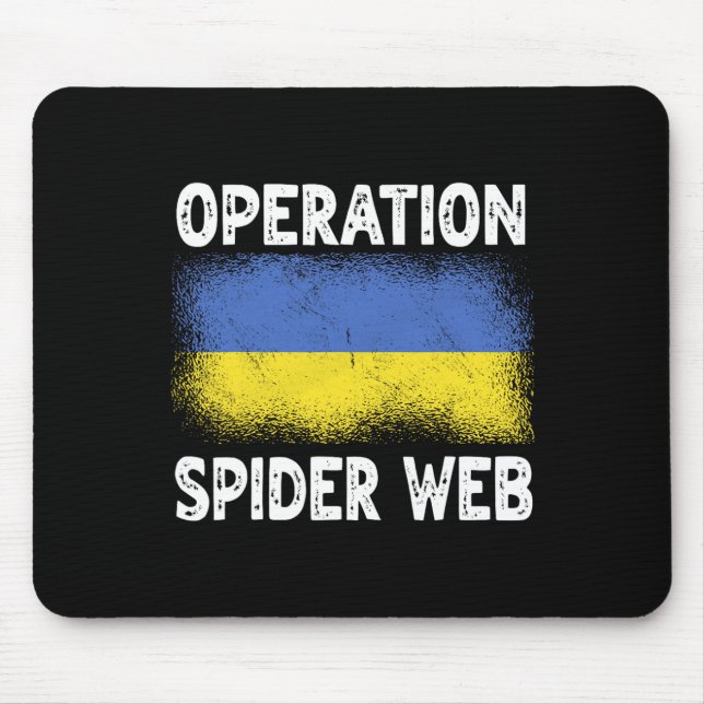 Operation Spindelväv Ukraina Hjältar Ukrainsk Flag Musmatta (Framsidan)