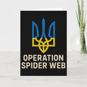 Operation Spindelväv Ukraina Hjältar Ukrainska Try Kort