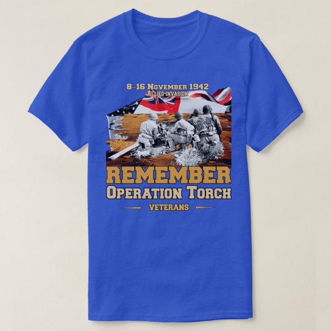 Operation Torch 1942, minns dag T Shirt (Design framsida)