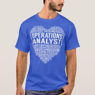 Operations Analyst Heart T Shirt