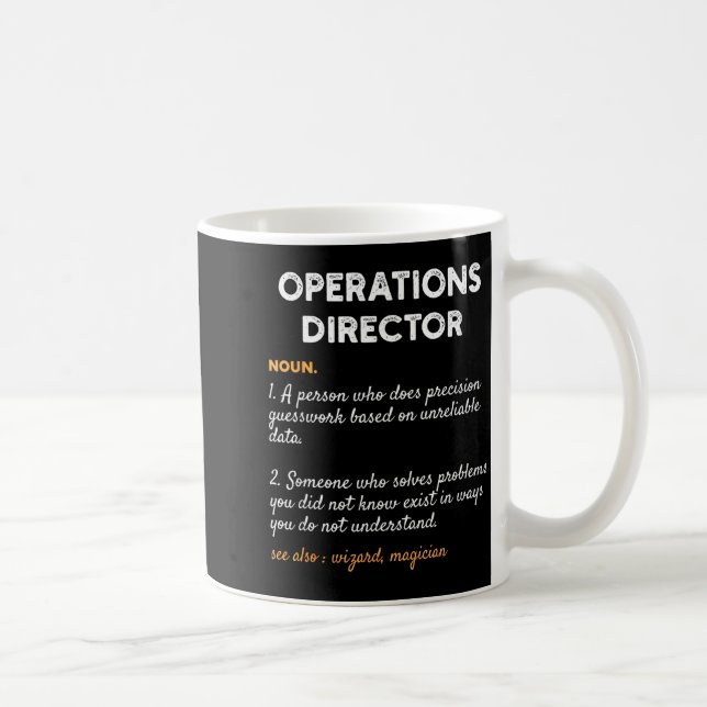 Operations Director Profession Funny Dictionary De Kaffemugg (Höger)