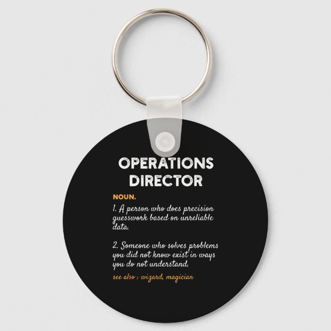 Operations Director Profession Funny Dictionary De Nyckelring (Framsida)