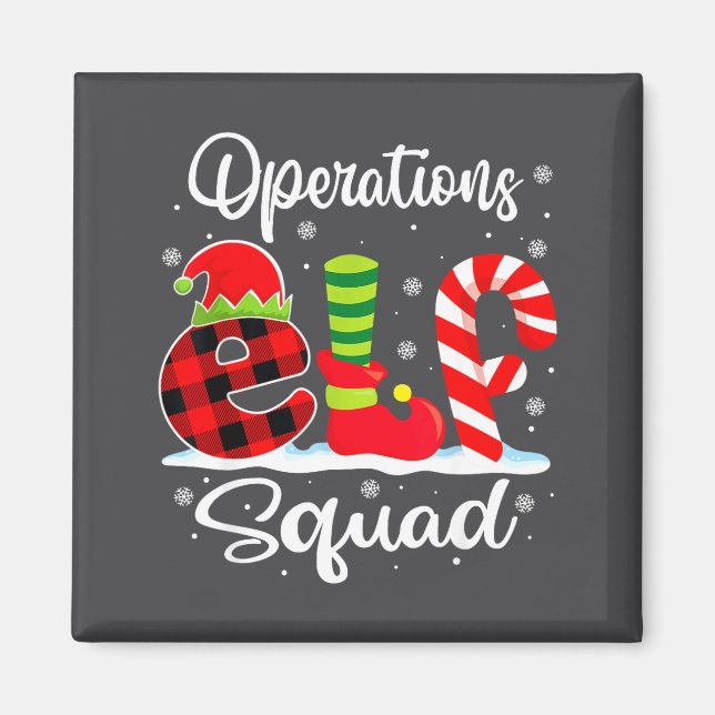 Operations Elf Squad Christmas Manager Matching X- Magnet (Framsidan)