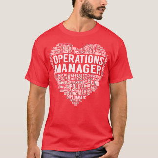 Operations Manager Heart T Shirt