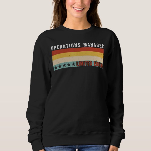 Operations Manager Job Title Profession Worker App T Shirt (Framsida)