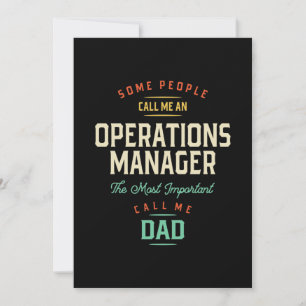 Operations Manager och Pappa Tack Kort
