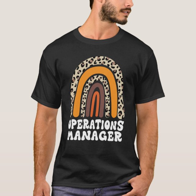 Operations Manager Operations Manager Worker Jobs T Shirt (Framsida)