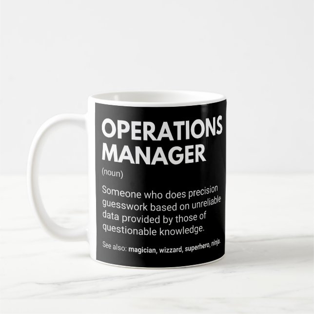 Operationschef Rolig Arbetsdefinition Kaffemugg (Vänster)