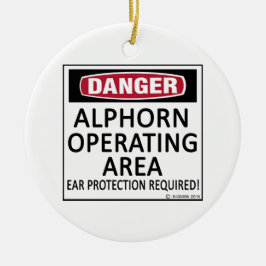 Operationsområde Alphorn Julgransprydnad Keramik