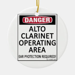Operationsområde Alto Clarinet Julgransprydnad Keramik