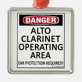 Operationsområde Alto Clarinet Julgransprydnad Metall