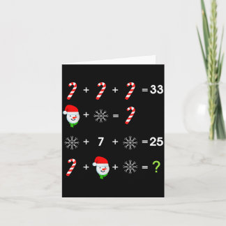 Operationsordning Quiz Rolig Matematiklärarens Jul Kort