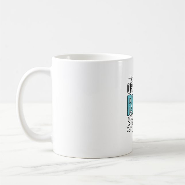 Operationsrumsgruppens kirurgiska sjuksköterskedes kaffemugg (Vänster)