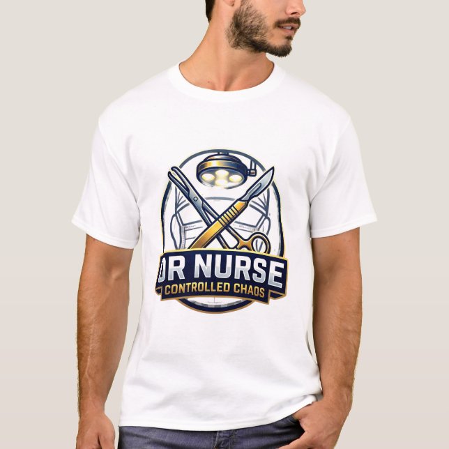 Operationssjuksköterska - kontrollerat kaos t shirt (Framsida)