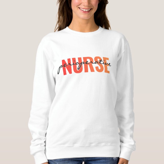 Operationssjuksköterska Modern typografi T Shirt (Framsida)