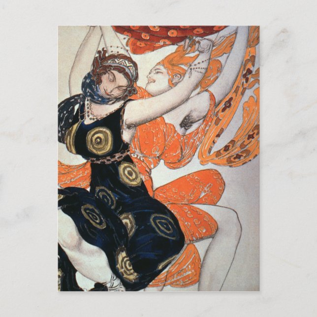 Operatisk kostym, 1911 vykort (Framsida)