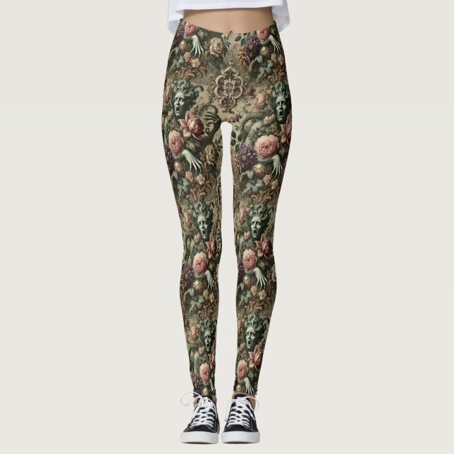 Operatisk opulens - gotiic Victorian Leggings (Framsida)