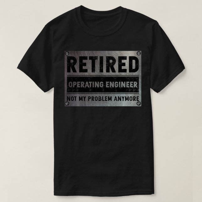 Operativ Ingenjör Pension är inte min risk T Shirt (Design framsida)