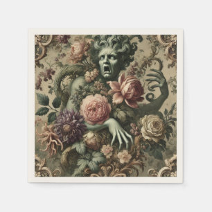 Operativ opulens - Gothic Blommigt Baroque Pappersservett
