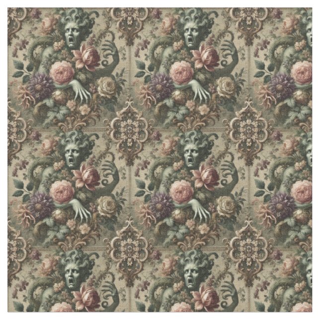 Operativ opulens - Gothic Dense Tile Tyg (Närbild)