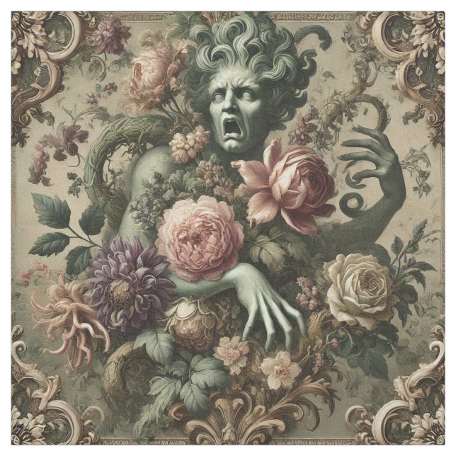 Operativ opulens - Gothic Påstående Tile Tyg (Provkarta)