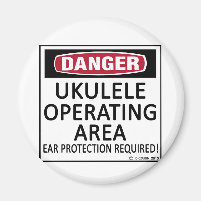 Operativområde Ukulele Magnet (Framsidan)