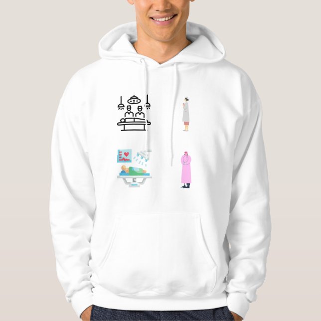 Operativrummets Nurse Sticker Pack - Operativrum Hoodie (Framsida)