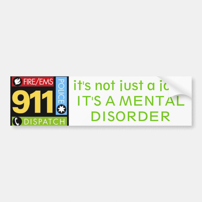 Operatör 911 bildekal (Framsidan)