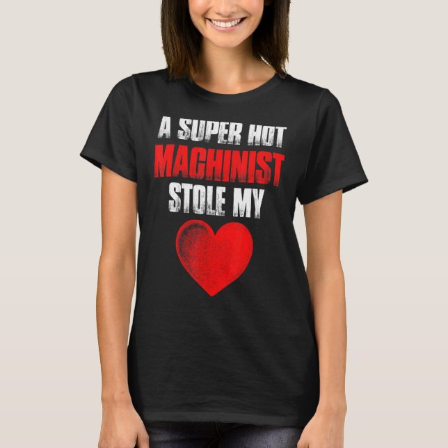 Operatör med Hett Maskin T Shirt (Framsida)
