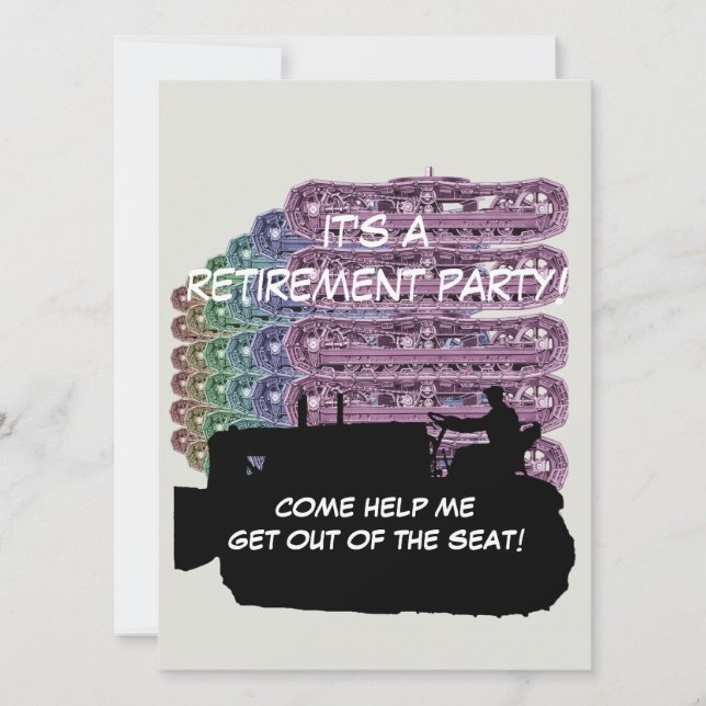 Operatör med Ingenjör bulldozer Pension Kort (Framsida)