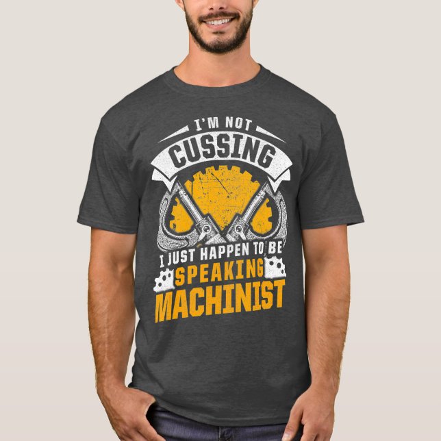 Operatör med kod CNC Maskin T Shirt (Framsida)