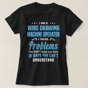 Operatör med Teckning Maskin T Shirt