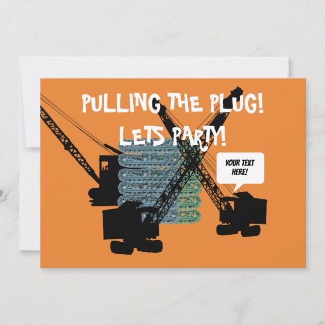 OPERATÖRER I INGENJÖR PARTY CRANE INBJUDNINGAR (Framsida)