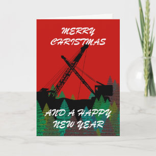 OPERATÖRER INGENJÖR CRANE I god jul Helgkort