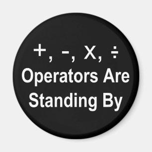 Operatörer står vid (mörk) magnet