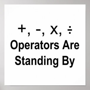Operatörerna står poster