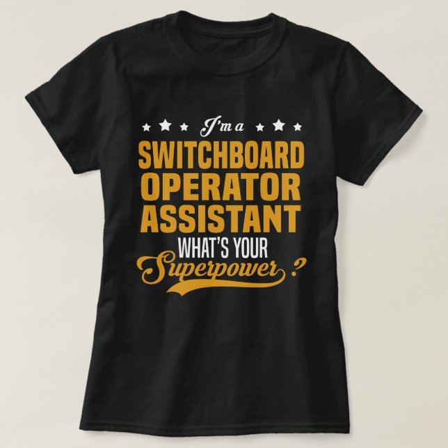 Operatörsassistent för växel t shirt (Design framsida)