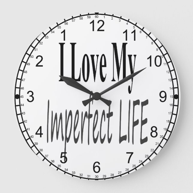 Operfekt omvänd livslängd-klocka stor klocka (Framsida)