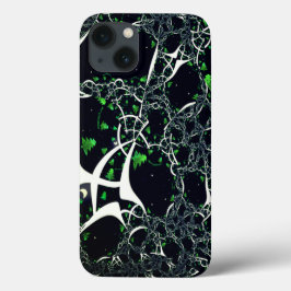 Operfekta vita frakturer på svart utrymme, av trik