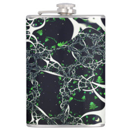 Operfekta vita frakturer på svart utrymme, av trik fickplunta