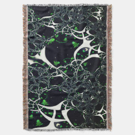 Operfekta vita frakturer på svart utrymme, av trik filt