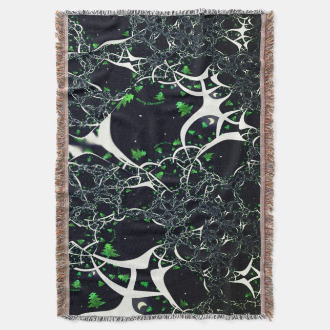 Operfekta vita frakturer på svart utrymme, av trik filt (Framsidan Vertikal)