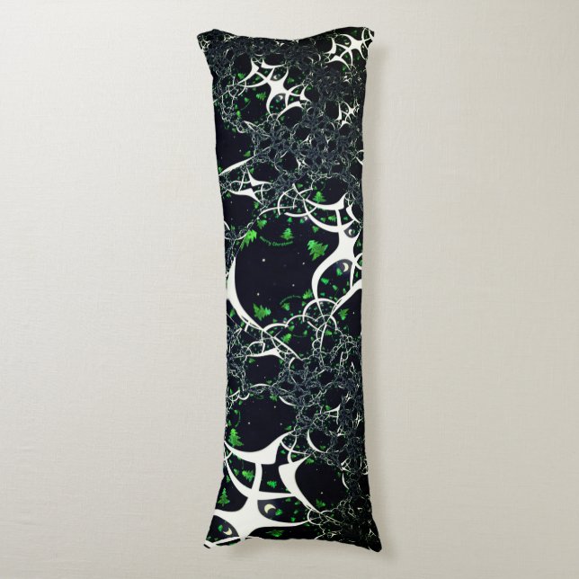 Operfekta vita frakturer på svart utrymme, av trik kroppskudde (Framsidan Vertikal)