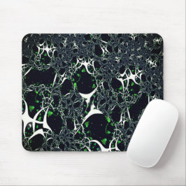 Operfekta vita frakturer på svart utrymme, av trik musmatta