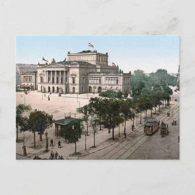 Opernhaus, Opera House, Leipzig, Tyskland Vykort (Framsida)