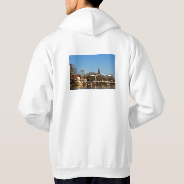 Ophaalbrug in Nederland. Hoodie (Baksida)